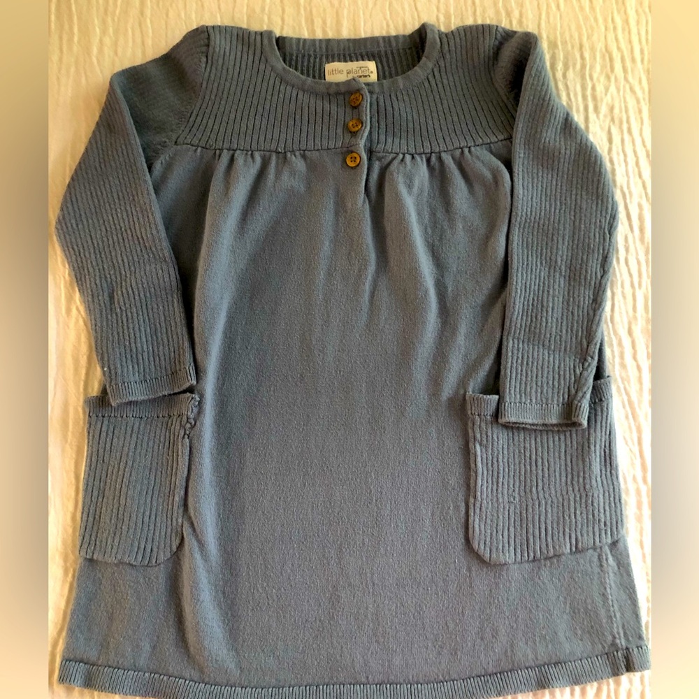 Toddler girls 100% organic cotton dress